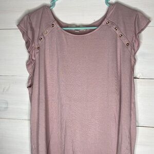 LOFT Women's Size XL Light Purple Shirt